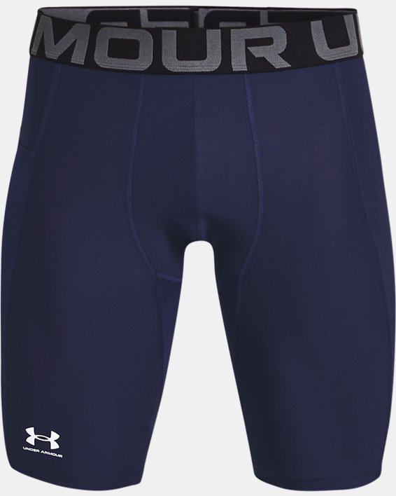 Men's HeatGear® Pocket Long Shorts, Navy, pdpMainDesktop image number 4